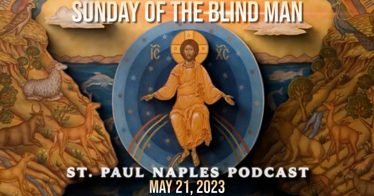 May 21, 2023 – Sunday of the Blind Man (Ep 38)